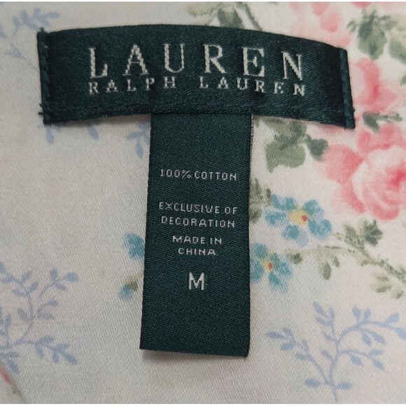 Lauren Ralph Lauren Feminine Floral Cotton Pajama Top M - Picture 6 of 9